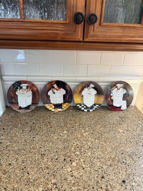 Sakura Al Dente Chef Motif appetizer/salad Plates